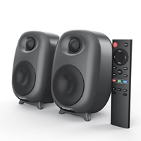 Système Home Cinéma Bestisan 4 en 1 avec enceintes bibliothèque, télécommande, 50W RMS, sans fil, 2.0, pleine gamme, haut-parleurs 3 pouces, double bande