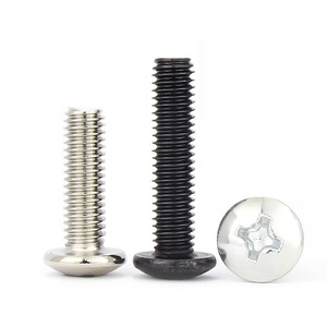 M3 M4 Carbon Steel <b>Flat</b> Head Machine <b>Screws</b> Coarse Thread Metric Grade 8 Furniture Hardware - Product Image 1