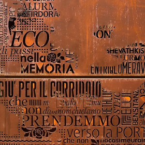 BLVE extérieur rue décoratif rouillé métal plaque Sculpture Corten acier évider lettre écran - Product Image 6