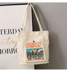 Medium Cotton Tote <b>Bag</b> Custom Logo <b>Large</b> Capacity Reusable <b>Beach</b> Shopping <b>Bag</b> Fast Delivery Folding Style for Daily Travel Use - Product Image 1