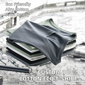 T-shirt en jersey uni pour homme, manches courtes, col rond, coupe classique, respirant, décontracté - Product Image 2