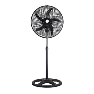 Ventilateur sur pied électrique 18 pouces en métal, 3 vitesses, silencieux, à refroidissement par air, économe en énergie, idéal pour la maison, l'hôtel, la chambre et l'extérieur - Meilleures ventes - Product Image 1