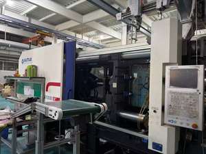 Machine de moulage par injection hydraulique horizontale d'occasion Haitian Mars2 470 tonnes pour plastique, avec PLC, moteur, pompe, boîte de vitesses, roulement et vis - Product Image 3