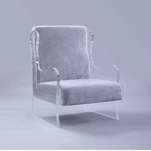 Mejor <span class=keywords><strong>Venta</strong></span> de alta calidad personalizado colorido claro muebles acrílico sofá Banco silla en el hogar silla transparente Acrílico - Product Image 1