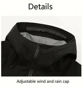 Chaqueta Impermeable de Diseño Elegante con Detalles para Protección Contra el Viento y la Lluvia, Chaqueta de Tela de Alta Calidad - Product Image 3