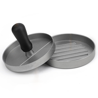 Presse à hamburger en alliage d'aluminium à poignée antidérapante commerciale