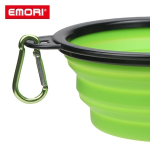 Wholesale <b>Large</b> Capacity Easy to Wash Silicone Collapsible Pet <b>Water</b> Feeding <b>Bowl</b> for <b>Dog</b> Cat - Product Image 3