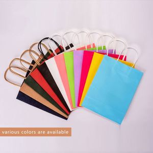 Brown Paper Gift <b>Bags</b> with Handles, Medium Size Kraft Paper <b>Bags</b> for Retail, Gift Wrapping, and Shopping - Product Image 6
