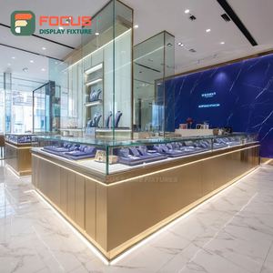 Vitrina de Exhibición para Joyería de Alta Visibilidad, Panel de Vidrio Templado para Interiores de Tiendas, Mueble de Exhibición para Tiendas de Marca - Product Image 1