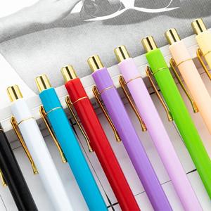 Custom <b>Gold</b> Plastic Gel <b>Pens</b>, 8-Pack, 0.7Mm Black Ink Smooth Writing, Elegant <b>Pens</b> for Women & Men, Ideal Gift - Product Image 2