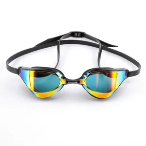 Fabrik preis Erwachsenen Schwimm brille Spiegel linse Anti-Fog-Brille Schwimm brille