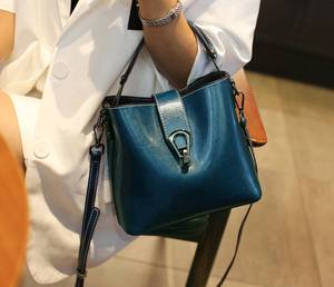 Sacs à main vintage AndoBag pour femmes, sac seau en cuir de vache véritable, grande capacité, sacs à bandoulière, sacs à main 1003 - Product Image 5