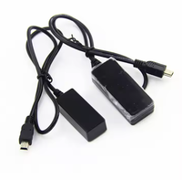 Cable eléctrico negro de 1,0 metros, enchufe USB Mini, pantalla LED, Cable con Sensor IR, chaqueta de PVC, trenza de cobre puro para Escáner de impresora de DVD y PC