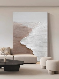 Dipinto a mano romantico spiaggia tela pittura a olio moderna semplice e spessa dipinti ad olio soggiorno sfondo decorazione della parete pittura - Product Image 6