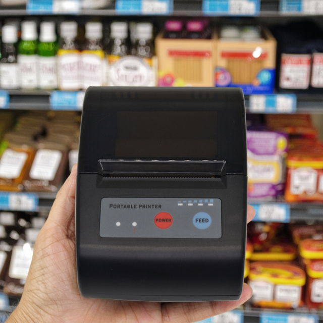 58mm Handy Thermal Printers Receipt Portable Mini Wireless Bluetooth Bill Printer for Android IOS Mobile Phone