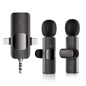 K15 Micrófono Lavalier 3 en 1 más <span class=keywords><strong>barato</strong></span> para grabación de vídeo de micrófono inalámbrico multidispositivo - Product Image 4