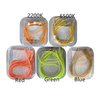 Source de lumière LED flexible à extrémité commune anode et cathode 25mm 80mm 110mm 120mm 128 190mm 220mm 300mm 3V 12V 18V Filament COB pouvant être coupé