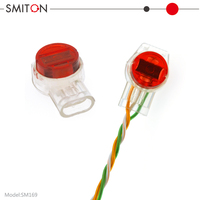 Connecteur K3 à trois fils rempli de gel, rouge, pour raccordement de fils K3