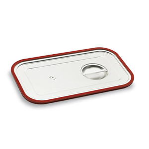 Coperchio ermetico con bordo in silicone per contenitore rettangolare per alimenti - Product Image 1