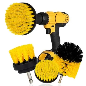 Kit de brosses de nettoyage électriques 2/3,5/4'' <span class=keywords><strong>pour</strong></span> <span class=keywords><strong>perceuse</strong></span>, 3 pièces/ensemble, brosses en nylon et <span class=keywords><strong>plastique</strong></span> <span class=keywords><strong>pour</strong></span> le nettoyage des roues, des tapis, du verre et des voitures - Product Image 1