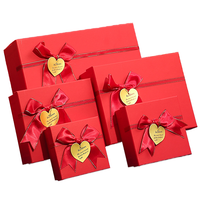 Coffret cadeau de thé main dans la main papillon rouge de qualité supérieure Advanced Sense Festive Heaven Earth Cover Made Durable Paperboard Top Tea