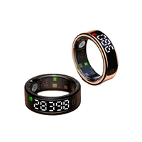 Bague Intelligente 2026 avec Écran, Suivi Cardiaque, Suivi du Sommeil, Contrôle Gestuel, Télécommande Photo, Bluetooth, Multisports