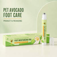 Baume hydratant anti-gerçures pour pattes et nez de chien et chat à l'avocat
