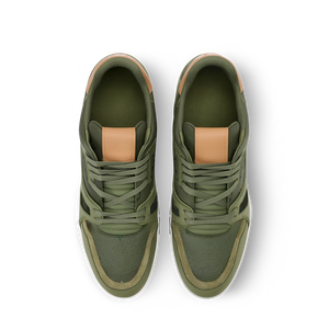 Chaussures de sport et décontractées pour hommes, fabriquées en cuir lychee rétro haut de gamme avec des perforations respirantes en mesh pour un confort optimal - Product Image 3