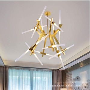Lampadario moderno forcella inguinale per soggiorno camera da letto cucina Lustre vetro lampada a soffitto luci pendenti Design stile albero - Product Image 5
