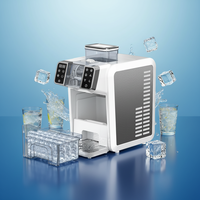 SCHEF Elektrische Automatische IJsblokjes- & Fruit Smoothie Maker 2-in-1 Design Compact RVS voor Hotelgebruik