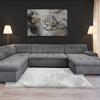 Art mural islamique, calligraphie islamique, impression d'images modernes, décorations personnalisées pour la maison musulmane, peintures décoratives pour le salon