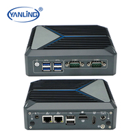 Vente d'usine - Mini PC sans ventilateur Alder Lake N100 avec double LAN, 2 ports COM, technologie AI, mini ordinateur, double sortie 4K, PC industriel en stock