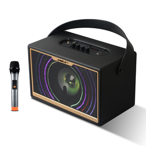 SD-1 50W stéréo danse <span class=keywords><strong>Micro</strong></span> 6.5 pouces USB numérique sans fil bois Portable Smart cercle LED lumière colorée haut-parleur Audio - Product Image 4