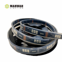 WS2818 Strip Led Penuh Warna Digital RGB, Transmisi Break-Point Tahan Air 12V 20 Ic-60 Leds/M
