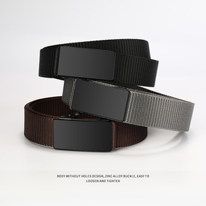 Dyaucwpo 2 Pieces 3.5cm Casual <strong>Belt</strong> Men's <strong>Work</strong> <strong>Belt</strong> Holes Hiking <strong>Work</strong> <strong>Belt</strong> Infinitely Adjustable Fabric <strong>Belt</strong> Needle Detection - Product Image 3