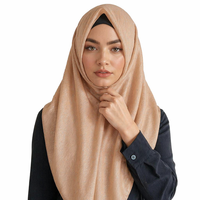 Nouveau style 90*90cm Hijab carré à pois uni en satin de polyester imitation soie de qualité supérieure, décoré de strass, réversible et durable, pour femme musulmane