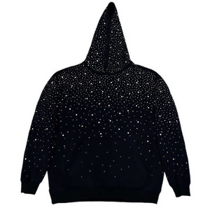 Sweat à capuche zippé pour homme, hiver, haute qualité, écologique, polyester/coton, strass, séchage rapide, respirant - Product Image 6