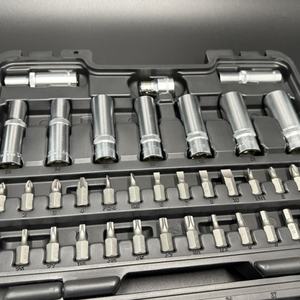 Kit de herramientas de reparación de automóviles profesional de 62 piezas, juego de llaves de trinquete de 1/2 "DR Drive con caja de almacenamiento - Product Image 2