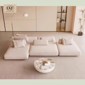 OKF Personnalisable Kaki-Couleur Cadre En Bois Simple Sectionnel Canapé Réglable Salon Chambre Meubles Nouveau Design pour Villas - Product Image 4