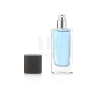 Premium Metallic Silver Gold Cap Vide carré Flacon de parfum 30ml 50ml 100ml