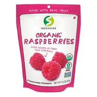 Bubuk Raspberry dari 100% Raspberries Beri Organik Tanpa Konsentrat Jus, Tanpa Maltodextrin, Meningkatkan Kekebalan Tubuh + Kulit + Rambut