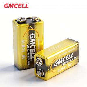 Batería Alcalina Super GMCELL 9V 6LR61, Larga Duración, 10 Años de Vida Útil para Micrófono, Multímetro, Detector de Humo, Certificado MSDS - Product Image 1