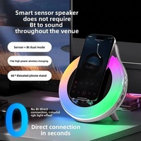Station de charge sans fil à induction magique haut de gamme avec lumière de nuit RGB et support de téléphone pour table de chevet – Prête à être expédiée en gros