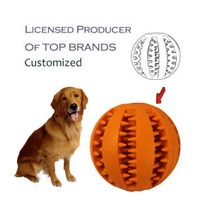 Jouets à mâcher pour chien balle de chien à alimentation lente interactive avec conception <span class=keywords><strong>dent</strong></span>ée distribution de friandises TRP jouet animaux de compagnie pour mâcheurs agressifs - Product Image 1
