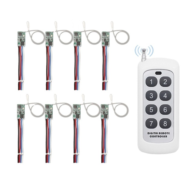 Mini Wireless Remote Control Switch DC12V 9V 5V 3.7V Power On/Off Device Micro DC LED Light Control