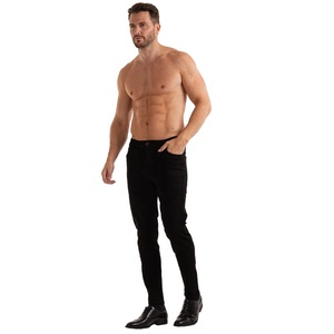 Dropship Jeans da uomo Slim Fit da lavoro abbigliamento formale senza strappi Jeans in Denim di base pantaloni da uomo alla moda <span class=keywords><strong>Jens</strong></span> pantalone per uomo - Product Image 1