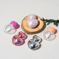 Tube de gloss et blush cosmétique en forme de cœur mignon de 7 ml, emballage plastique vide pour marque privée, tubes de gloss rose