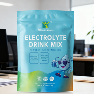 Poudre d'électrolytes WinsTown, mélange pour boisson électrolytique, poudre d'hydratation multivitaminée, sachets d'électrolytes pour la récupération sportive - Product Image 1