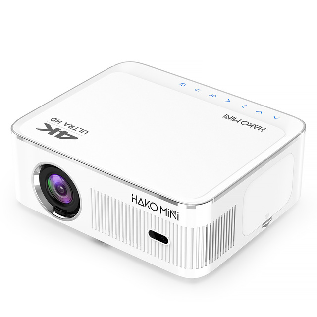 Hako Mini PL5 Google-Certified Android 10 Smart Lcd Beamer Portable 4K 500ANSI High Brightness Dual WiFi Google Projector
