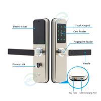 TTLock App Empreinte Digitale Antivol Appartement Chambre Serrure De Sécurité En Acier Inoxydable 304 Cerradura Inteligente Numérique WiFi Smart Lock